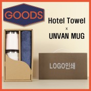 코마40수180호텔타월+어반스텐머그컵2P-굿즈용세트
