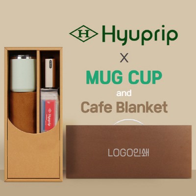 협립 이지롤 거꾸로 완전자동 우산 +카페담요+로하스머그컵-세트
