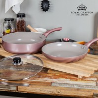 [RG] 로사 IH 28후라이궁중전골팬+유리뚜껑 3P