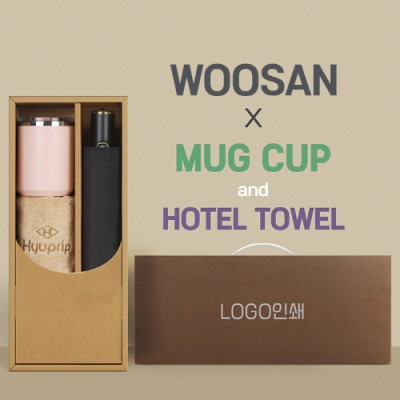 가르시아 3단60 10K 초고밀도 완전자동우산 +로하스 머그컵+협립40수호텔코마180타월-세트