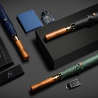 루티네 우드 골프 튼튼한 자동 장우산