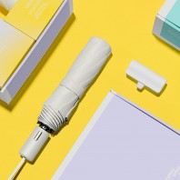 벨솔라 선물세트 골드버튼 자동 3단 암막 양우산+보조배터리