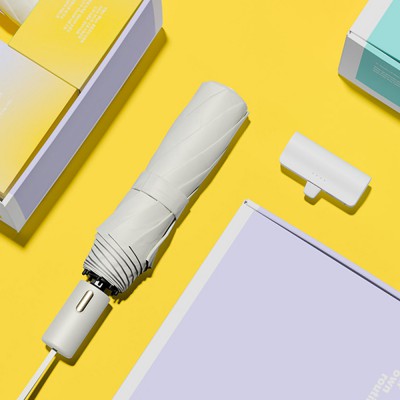 벨솔라 선물세트 골드버튼 자동 3단 암막 양우산+보조배터리