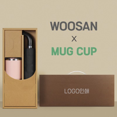 가르시아 3단 60 레자곡자 완전자동우산 +로하스 머그컵-세트