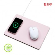 헬프맨 3색 파스텔 마우스패드 고속무선충전기(15W)