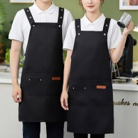 양쪽 끈조절 H형 바리스타 앞치마 K2652