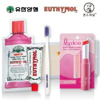 유시몰 유덴트세트 10호(치약20g+알칫솔1개+가글15ml+멘소래담매직컬러립밤)