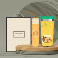 시즈넬 선물세트 카카오 수동우산+카카오 그래픽텀블러