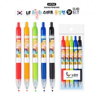 카카오 LF 러블리 스마트 중성펜 5P세트(0.48)