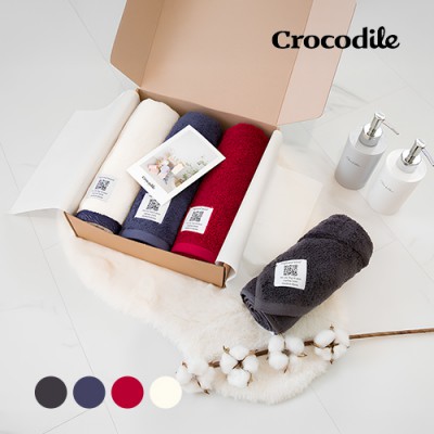 크로커다일 유러피안 호텔타올 3장세트 220g