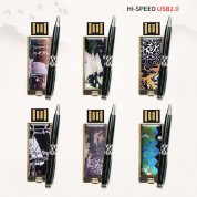 빛나 민족의 유산 시리즈 자개 2종세트 (USB메모리+자개볼펜 2.0 4GB~128GB) 6종 이미지