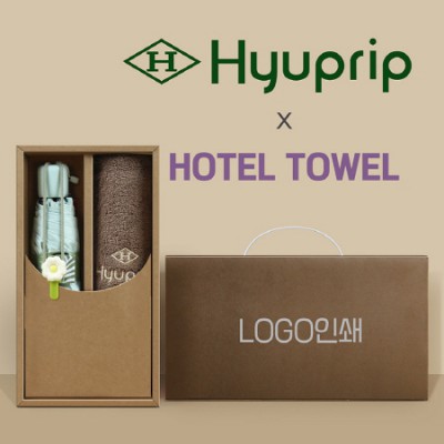 협립 5단53 데이지 암막 30D 고밀도 우양산 +협립40수호텔코마180타월-세트