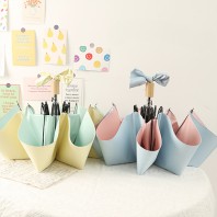 루티네 배색 3단 암막 양우산