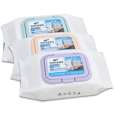 무광화이트 칼라캡형 물티슈 (35/40매)