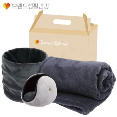 브생건 방한3종세트 74호(벨벳 넥워머+청음 귀마개+따소담 무릎담요)