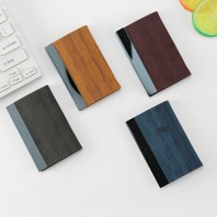 제이엘 크리에이티브 우드 텍스처 멀티 명함집 명함케이스