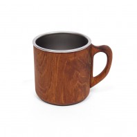 국내생산 스테인레스 304 캠핑 티크우드 머그컵 300ml