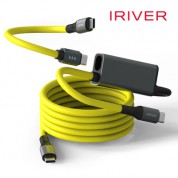 아이리버 2in1 하이-엔드 C타입 결합 롱케이블 & 분리형 숏케이블 고속 충전 케이블 1.5M