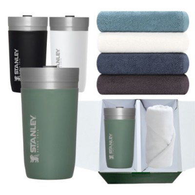 스탠리 고 진공 텀블러 그린 송월 향균 무지 선물세트