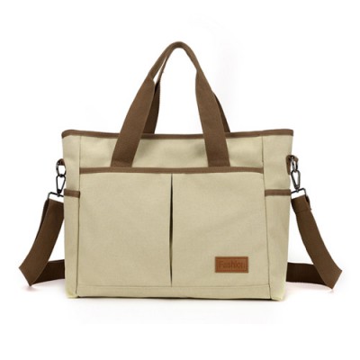 무료인쇄 프리미엄 캔버스 단색 캐주얼 가방 에코백