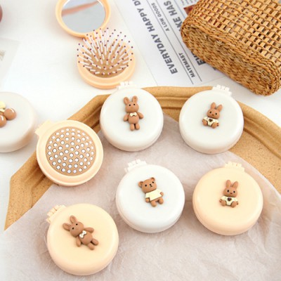 제이엘 심플 거울 브러쉬 머리빗