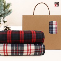타탄패턴 더블양면담요B