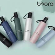 BOR 무지 인쇄우산 모던 암막 3단 자동 우양산