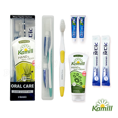 오랄핸드케어 2호 카밀핸드크림100ml 큐빅LG미세모 가그린칫솔치약세트
