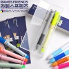 라메스프렌즈 형광펜+2색볼펜세트