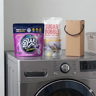 슈가버블 버블원샷 캡슐세제 섬유유연제 2종세트