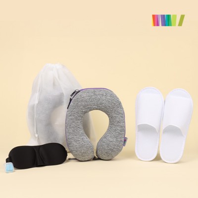 목베개세트B-4종 (달팡목베개+안대+ 귀마개+슬리퍼)