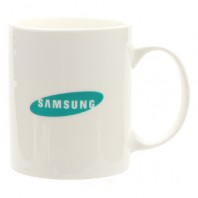 직선화이트 머그컵