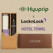 협립 3단 60 슈퍼 거꾸로 완전자동우산 +락앤락 테이블머그+협립호텔코마170타월-세트