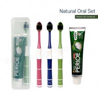 M케이스 죽염광폭LG칫솔 페리오100g 칫솔치약세트