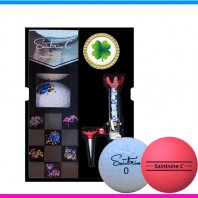 세인트나인 C 3구 볼마커 자석티세트 (3pc) 세인트나인 골프공 3구세트 캐릭터 골프공 3구 선물세트