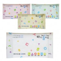 휴대용 자연분해 바디물티슈 (1매) 기성품