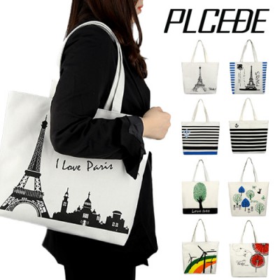 플씨드 화이트 에코백