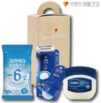쿨아이스세트 브생건148호(멘소래담 쿨롤온 마사지로션+바세린젤리+크리넥스 쿨링물티슈)