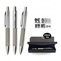핫트 화이바 볼펜 세트(금속)