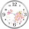 JS3265 플라워 크롬 벽시계