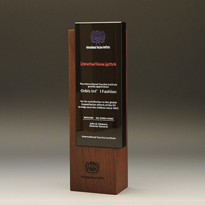 송공 영문 감사 원목 상패 E5180