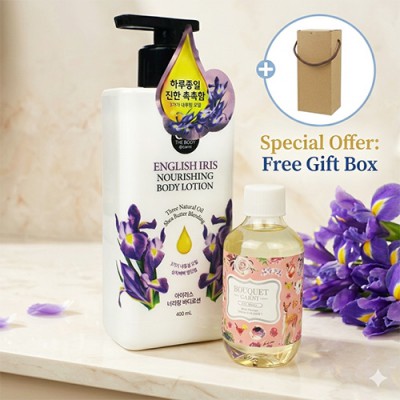 LG생활건강 바디로션 부케가르니 바디워시 2종세트