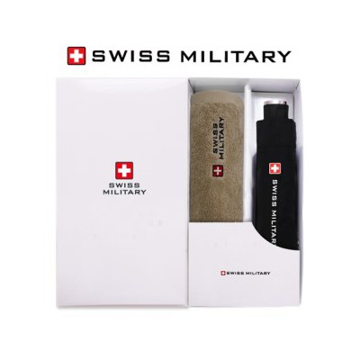 스위스밀리터리 3단수동 무지 + 180g세면타올 세트