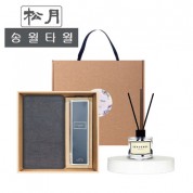 (송월타올) 뉴컬러무지40 디퓨저세트 (뉴컬러무지40 + 시즈넬플라워 디퓨저50ml)