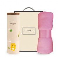 시즈넬 선물세트 카카오 슬림텀블러+무릎담요