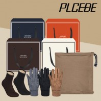 플씨드 글로우 시크 넥워머 + 스웨이드 터치 장갑 + 방한덧신 3종 세트