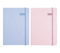 25절/32절/18절 양장 헤리밴드 다이어리 (라이트블루,라이트핑크)