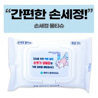 손세정 화이트 캡형 물티슈 (20매)