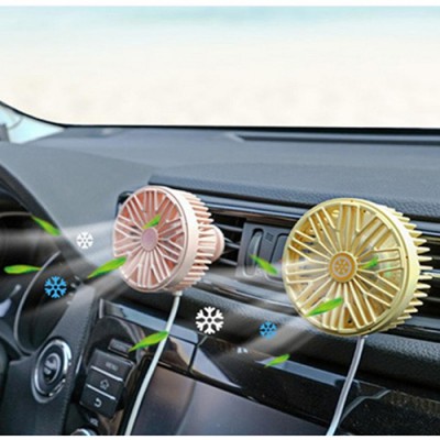 7엽 날개 급속 냉각(( 차량용 송풍구 선풍기 LED조명 서큘레이터)) 쿨링 써큘레이터 // 아이스 ((다양/ 손선풍기 미니선풍기 휴대용선풍기))