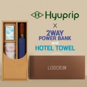 협립 3단70엔티크 고밀도 완전자동우산 +협립눈꽃타월+배터리-세트